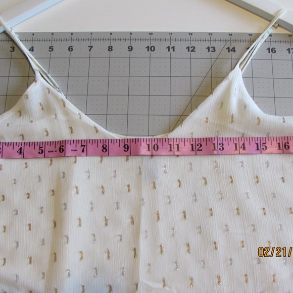 Aqua Camisole Style Cream with Sparkle - Picture 4 of 11